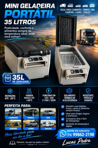 Geladeira portátil 35 litros