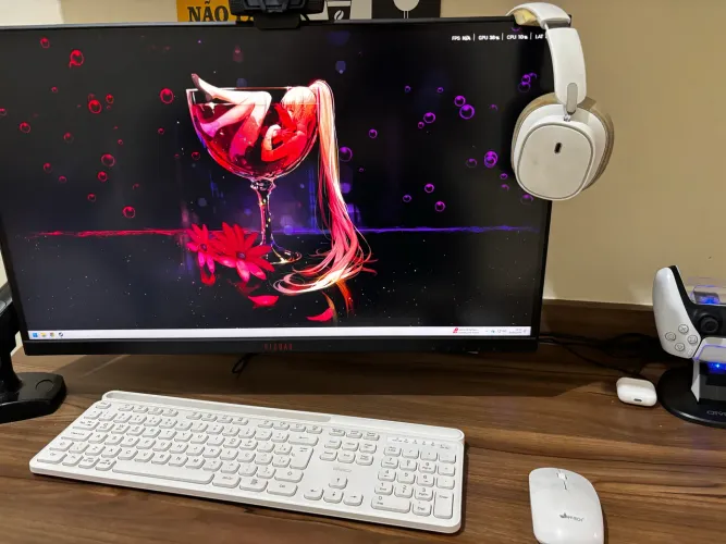 Monitor Gamer 2K 165Hz IPS + Suporte Hidráulico