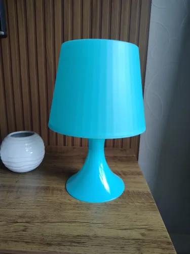 Abajur/Luminária de Mesa Azul Turquesa - Estilo Moderno