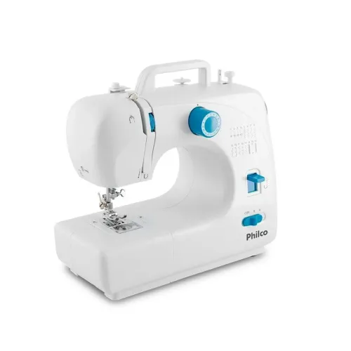 Máquina de Costura Portátil Philco PMC16BP, 16 Pontos, Bivolt, Branca