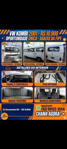 Volkswagen Kombi Standard/ Luxo/ Serie Prata 2001