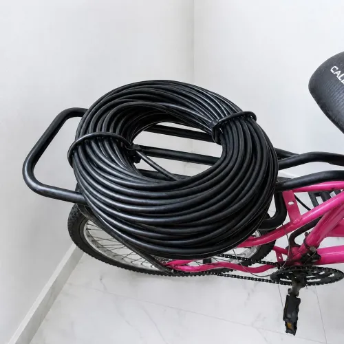 Fio Espaguete de PVC Preto para Cadeiras e Artesanato - Rolo 1kg | 55 Metros