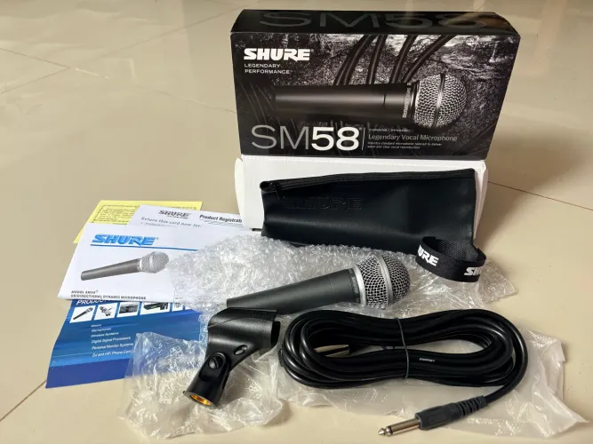Preço promocional de Microfone Shure SM58, original, Dinâmico Cardioide Original