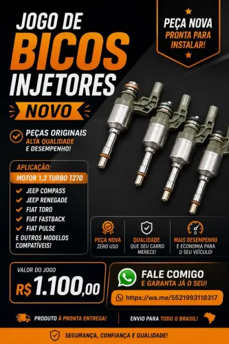 Bico injetor motor t270 Jeep Fiat Citröen