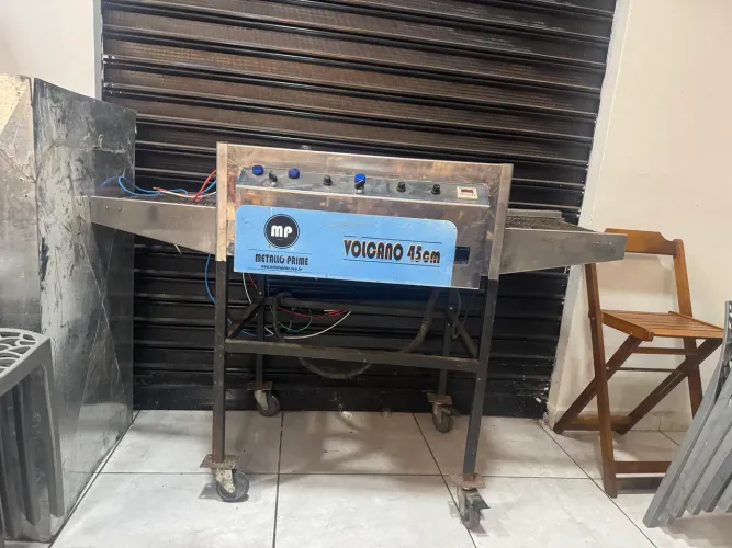 Forno esteira monofásico funcionando somente uma resistencia