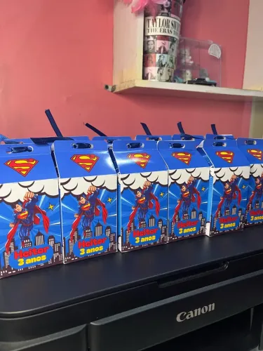 kit 15 caixinhas milk personalizadas para festa