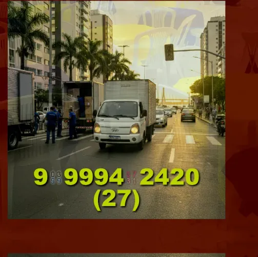 Frete! mudanças rápidas e seguras com caminhão baú disponível!