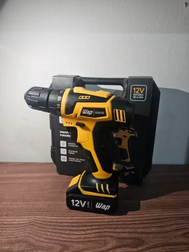 Parafusadeira e furadeira sem fio wap 12v