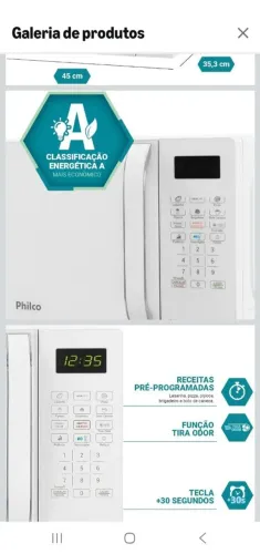 Micro-ondas Philco.