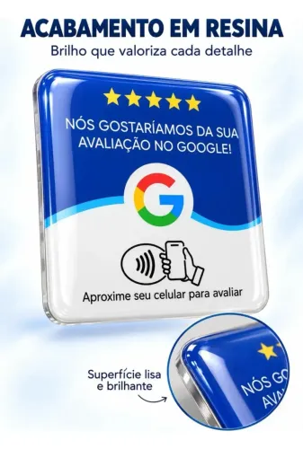 Placa de Avaliação do Google NFC