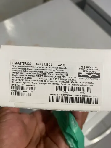 Galaxy A17 lacrado nota fiscal