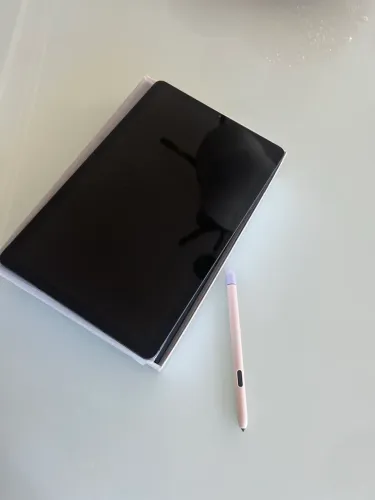 Galaxy Tab S6 Lite + S Pen + Capinha Rosa + Caixa 