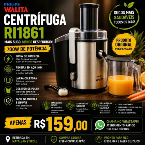 CENTRÍFUGA PHILIPS WALITA RI1861 ORIGINAL