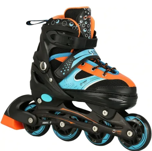 Patins Spin Roller Start New - In Line - Fitness - ABEC 7 - Ajustável - Adulto