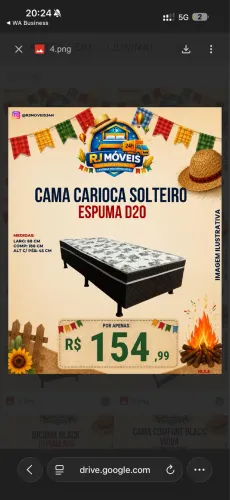 ? 155,00 - PROMOÇÃO- cama box solteiro master d20 direto de fábrica -