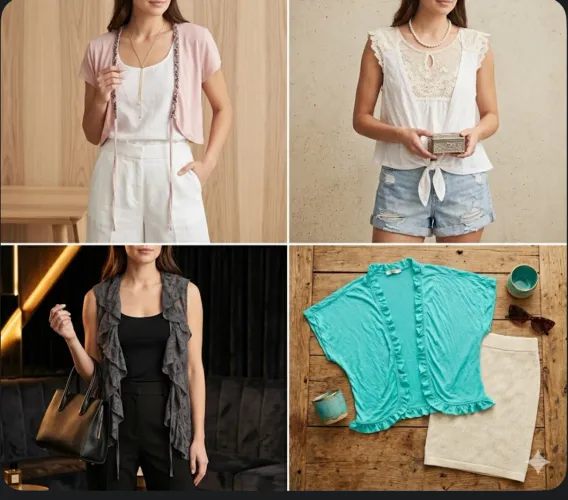 Casaquinhos femininos OFERTA LOTE (4 peças) 