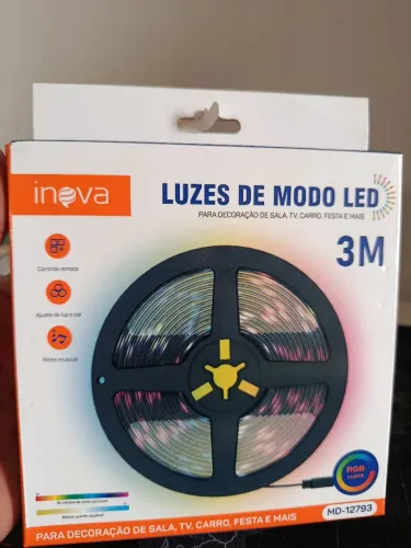Fita de led via USB para TVs com controle e comando de voz / OFERTA IMPERDÍVEL