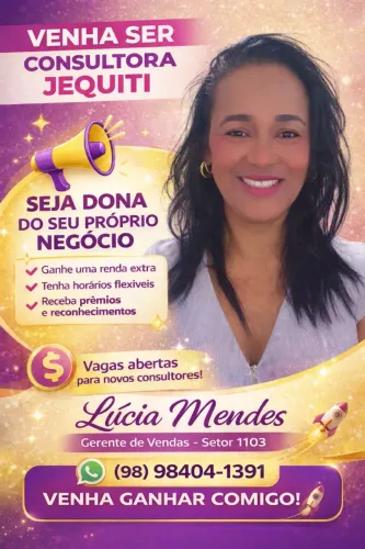 ? Seja Consultora Jequiti e Aumente Sua Renda!