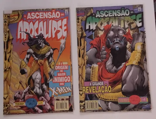 HQ A Ascensão do Apocalipse 1 e 2 Completa - Origem do Apocalipse X-Men - Abril Jovem