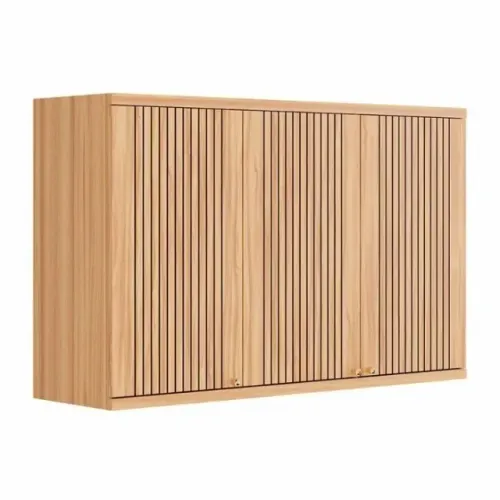 Armario de Parede 3 Portas 1.20cm Sauvignon Frisado, 100% MDF (Novo)