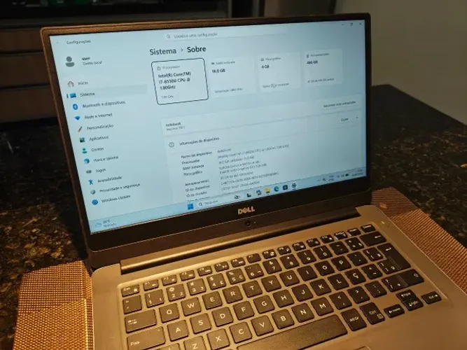 Notebook Dell Inspiron 7472 i7 8ª Gen | 16GB RAM | SSD 500GB | NVIDIA MX150