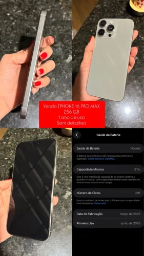 Vendo IPhone 16 pro max 256