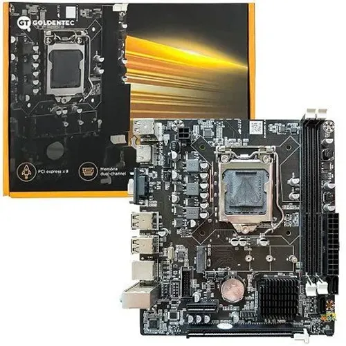 Placa mãe 1155 goldentec (NOVA LACRADA)