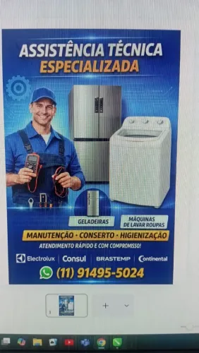 Conserto de geladeira máquina de lavar roupa