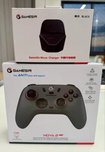(NOVO) Controle Sem fio GameSir T4 Nova 2 Lite c/ Dock de carregamento