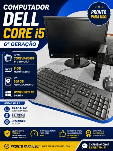 Computador Dell Core i5 6ª Geração + Monitor AOC
