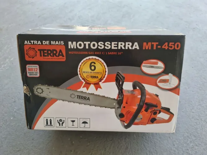 Motoserra Terra à Gasolina MT-450 45cc 2HP