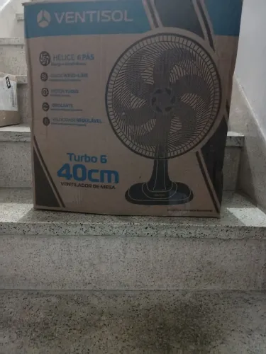 Ventilador novo na caixa sem uso