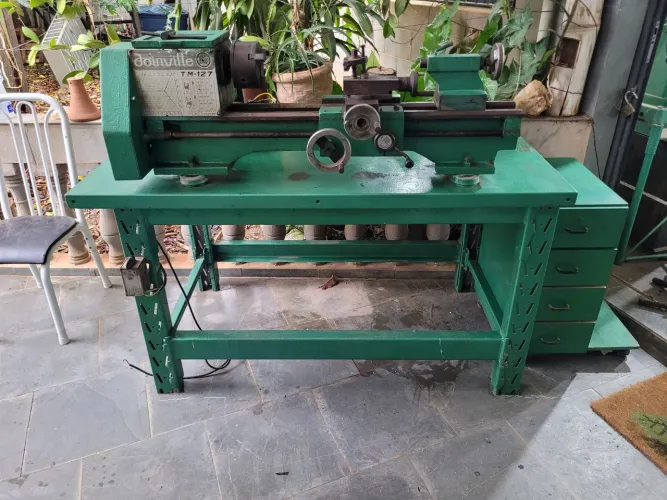 Vendo torno de bancada Joinville tm-127 usado