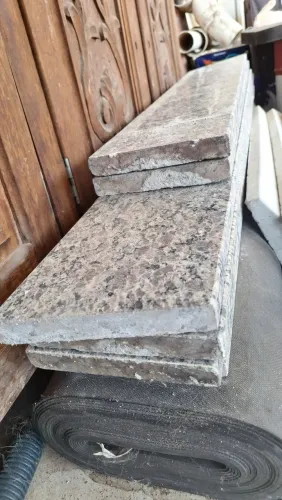 ?6 Peças de Granito (15cm de largura) - Ideal para Soleiras ou Peitoris