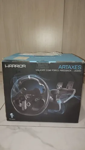VOLANTE GAMER WARRIOR ARTAXES COM PEDAIS