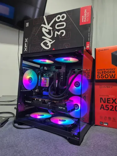 PC GAMER PEÇAS NOVAS RX 7600 + RYZEN 7 5700X/ 16GB/1TB SSD// ACEITO PS5