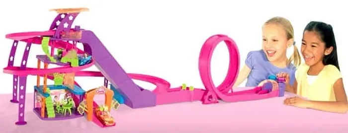 Pista Polly Pocket Corrida no Shopping