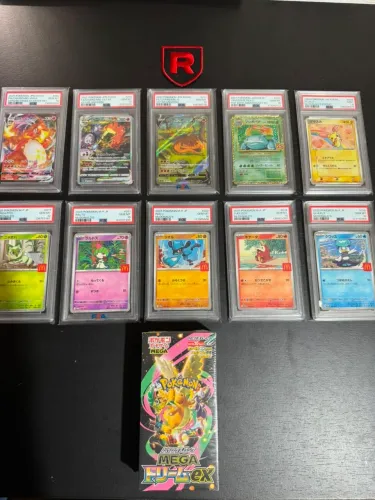 10 carta PSA e uma box mega dream