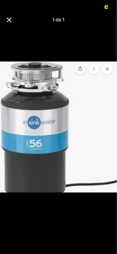 Triturador de resíduos e alimentos Insinkeerator
