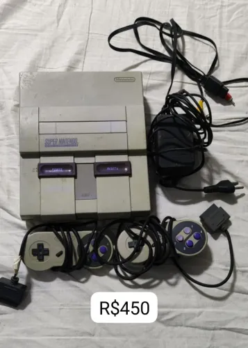 super Nintendo + jogos ORIGINAIS
