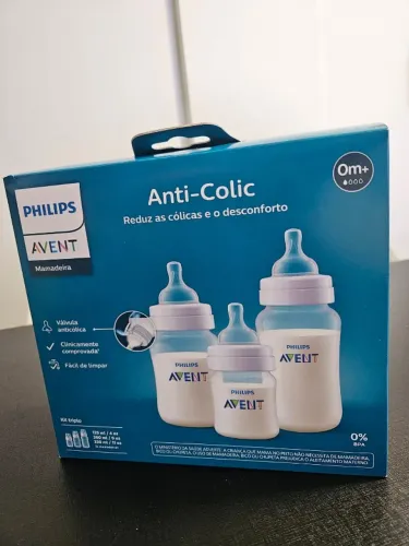 Kit 3 Mamadeiras Phillips Avent Anti-Cólica (Novo)