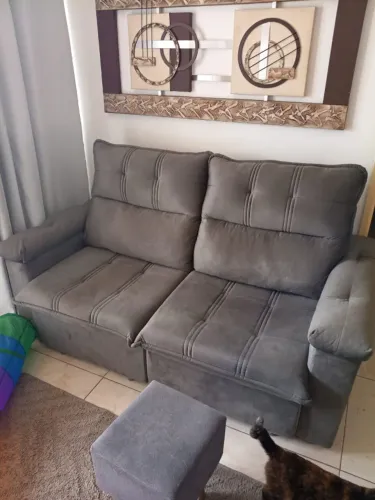 SOFÁ RETRÁTIL RECLINAVEL SEMI NOVO 3 MESES
