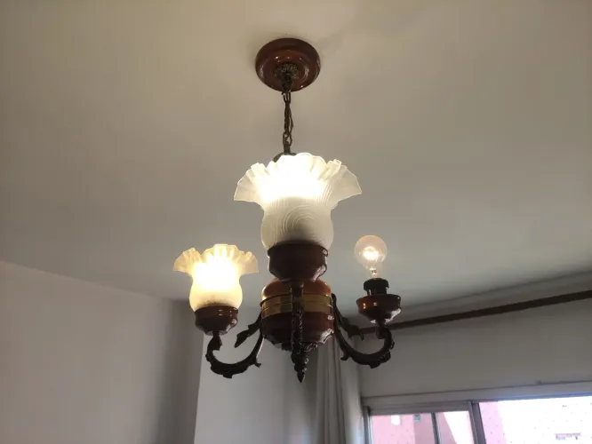 Lustre rustico de 3 e 5 lâmpadas