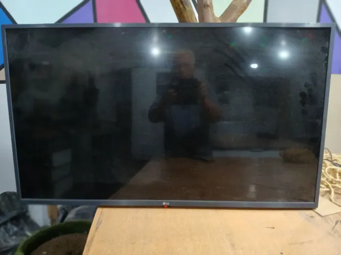 Tv com defeito de tela