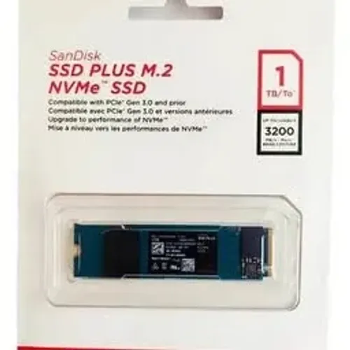 CAIXA LACRADA ? HD SSD M.2 1TB Sandisk Plus Nvme