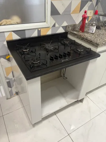 Cooktop 5 bocas com mesa