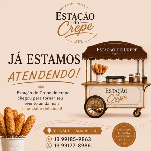 Carrinho crepe suíço