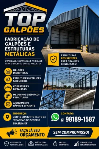 Galpão Metálico - Menor Valor 
