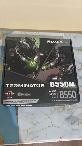 Placa mãe MAXSUN B550M MS-Terminator, Chipset B550, AMD AM4, mATX, DDR4