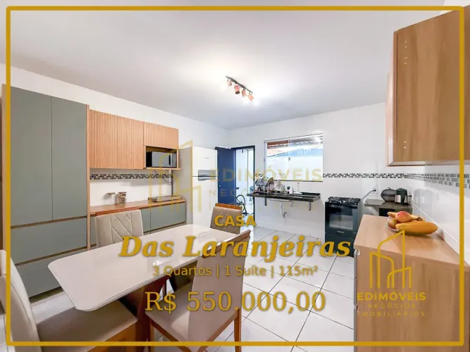Casa Aconchegante em Das Laranjeiras, Com Garagem para 2 Carros
